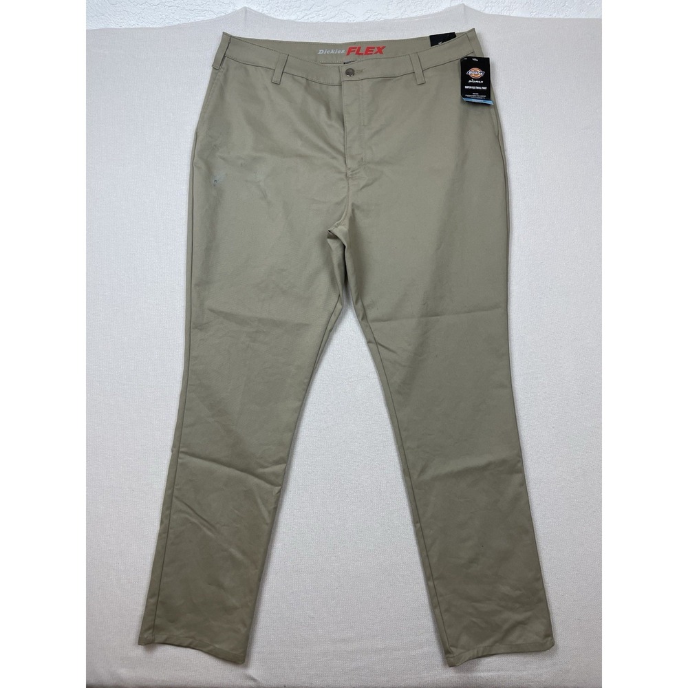 Dickies Super Flex Twill Pant Women's 16/36R Straight Leg MidRise (flaws)Stretch